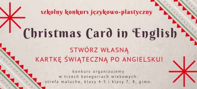 Christmas card in English